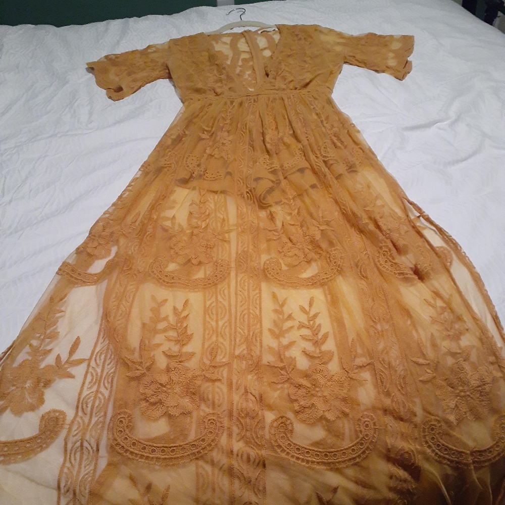 Orange Honey Punch Maxi Dress